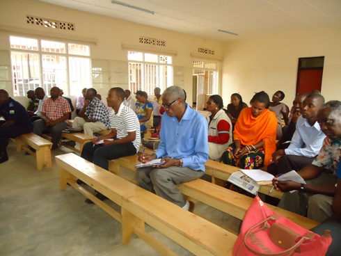 Bamwe mu bayobozi b'inzego z'ibanze bitabiriye ikiganiro.