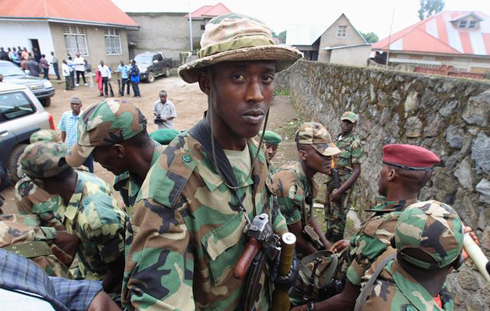 Bamwe mubarwanyi ba M23.