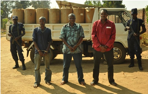 Batatu bari mu maboko ya Polisi. (Foto:RNP/Media)