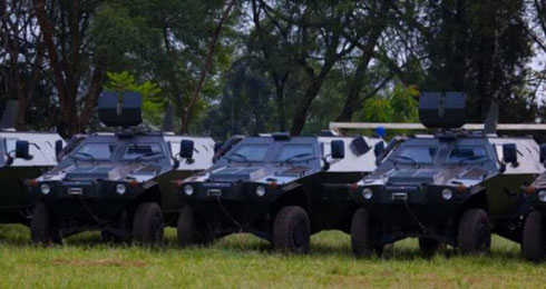 Bimwe mu bifaru bizakoreshwa na RDF mu kubungabunga amahoro muri CAR.