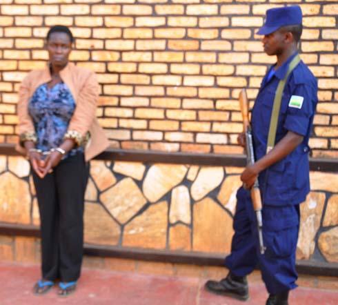 Bucyedusenge kuri station ya polisi i Remera. Photo/RNP.