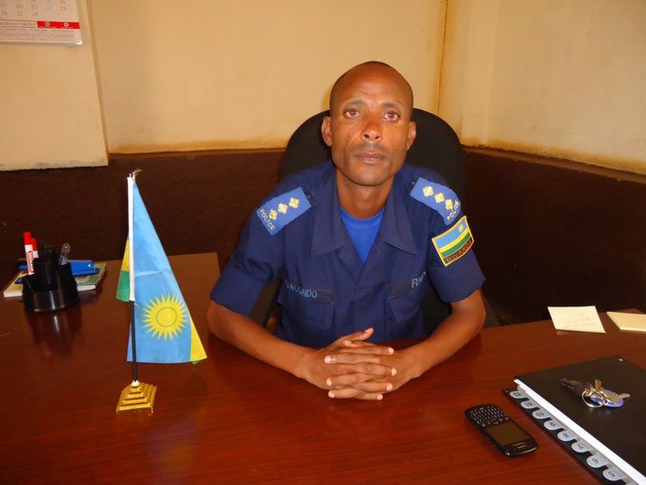 Chief inspector Bacondo Issa umwe mu bayobozi ba polisi mu karere ka Bugesera.