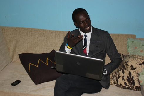 Chris Reagan Mwungura, umwe mu bari gutegura Rwanda Christian Film Festival.