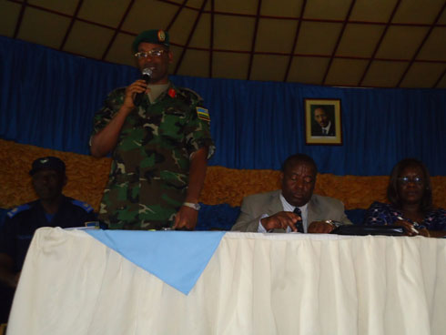 Col Habyarimana Andre uhagarariye ingabo mukarere ka Gicumbi, Burera na Rulindo.