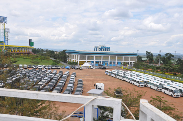 Imodoka zirimo gutunganwa ngo zizakoreshwe mu gutwara abazitabira inama ya Banki Nyafurika y'Iterambere.