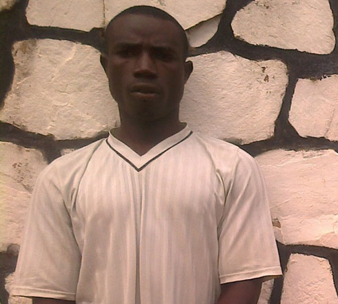 Dufatanye Eugène ari mu mabiko ya polisi mu karere ka Nyanza ( Foto: JP Twizeyeyezu) 