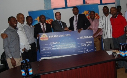 Miliyoni 160 Bralirwa yageneye FERWAFA zizafasha mu migendekere myiza ya Shampiyona y