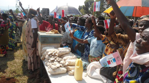 Muri uko kwamamaza FPR banamuritse umusaruro w'ibyo bagezeho kubera gahunda nziza za FPR Inkotanyi