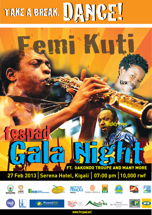 Aba bahanzi bari mu basusurutsa abitabira ibitaramo bya FESPAD.