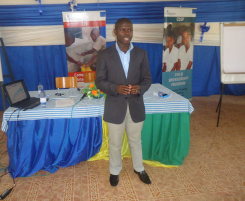 Flavier Havugimana, umuyobozi wa Compassion muri Rusizi na Nyamasheke.