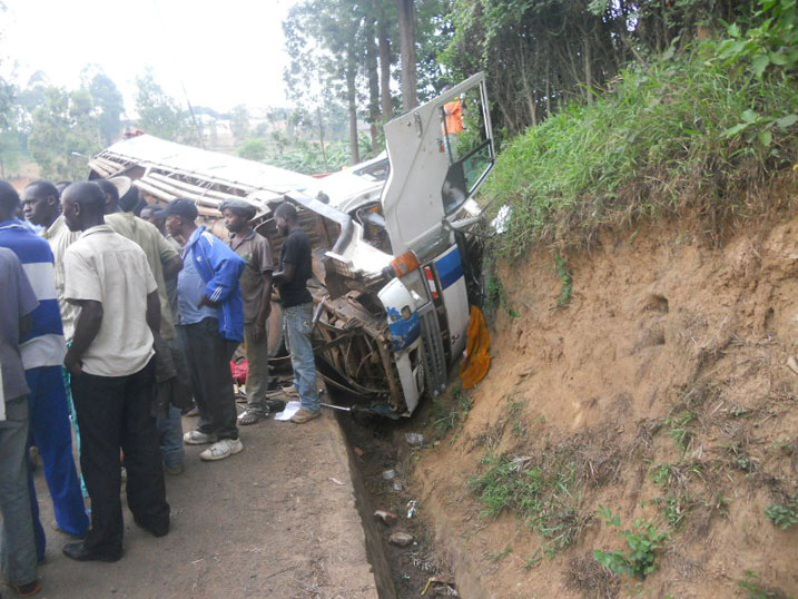 Iyi mpanuka nta muntu yahitanye uretse babiri bakomeretse.