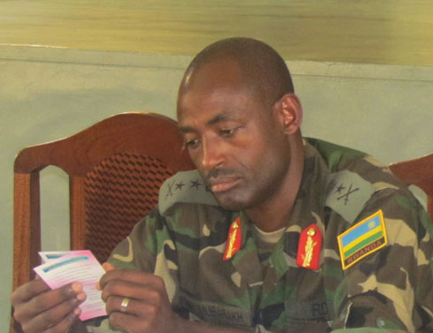 Gen Mubarakh ahamagarira Abanyarwanda kurwanya ibiyobyabwenge byinjizwa mu Rwanda.