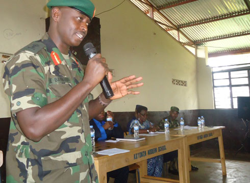 Brig. Gen. Bayingana arasaba abanyeshuri bari mu itorero kubaka Ubunyarwanda bashingiye ku ndangagaciro z'umuco nyarwanda.
