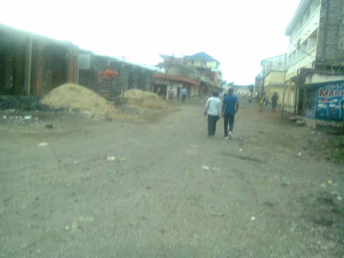 Umujyi wa Goma wari ukonje tariki 29/11/2012.