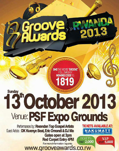 Groove Award Rwanda 2013.