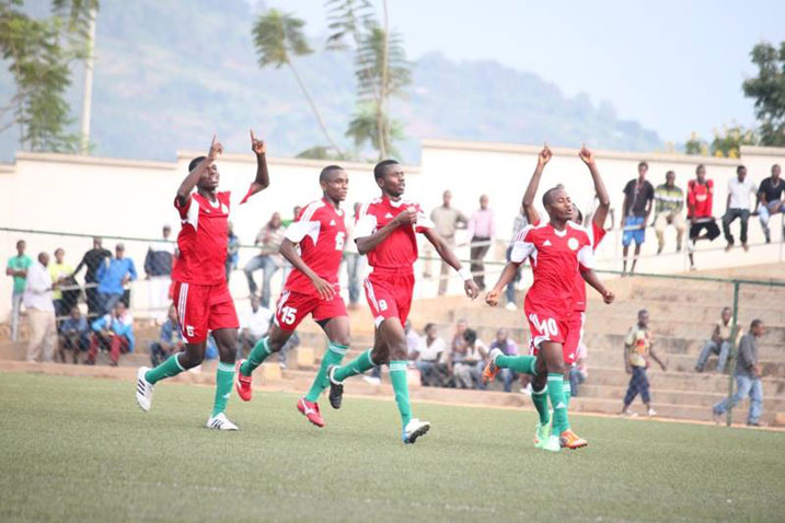 Hassan Bizimana (wambaye numero 9) niwe watsinze igitego cy