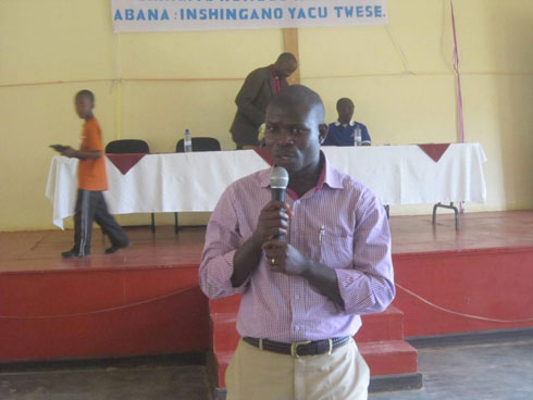 Havugimana Flavier, umuyobozi wa compassion international muri Rusizi na Nyamasheke.