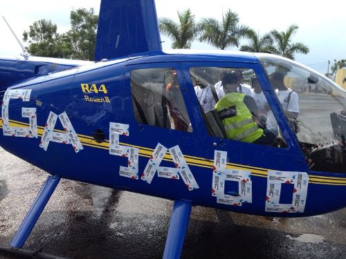 Indege yifashishijwe mu gikorwa cyo kwamamaza bwa nyuma mu karere ka Gasabo.