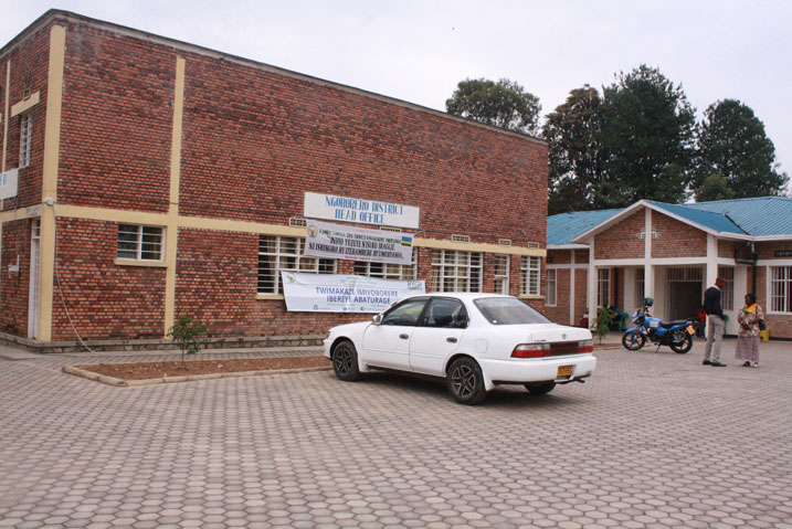 Icyicaro cy'akarere kiri mu mujyi wa Ngororero.