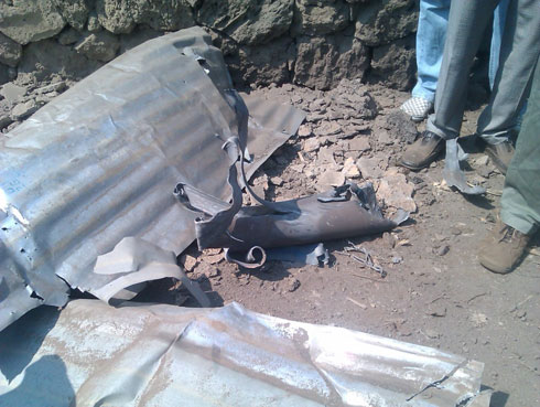 Igisigazwa cy'igisasu kiguye mu Mbugangari kikica umugore n'umwana kikanasenya inzu.