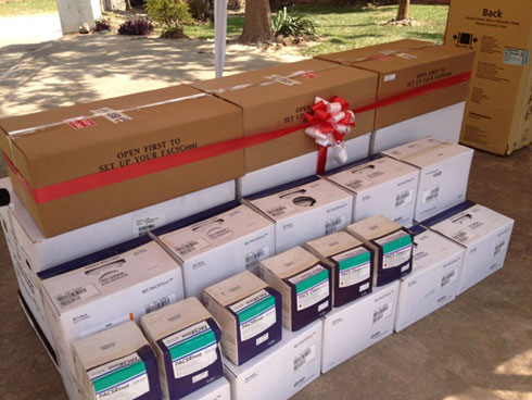 Imashini zishinzwe gupima abasirikare basigaye mu murwayi wa SIDA.