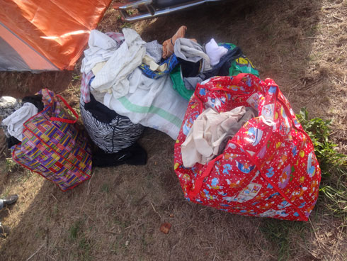 Imwe mu myenda yatanzwe.