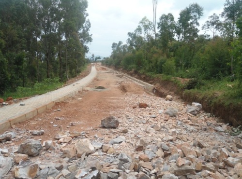 Imwe mu mihanda irimo gukorwa mu karere ka Nyanza.