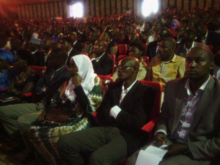 Inama yabereye muri Grand auditorium ku itariki ya 20 Gashyantare 2014 yari iteraniyemo abayobozi bo guhera ku rwego rw