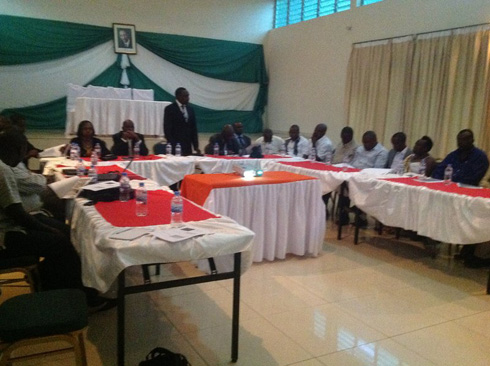 Inama nyunguranabitekerezo ku ishoramari mu karere ka Nyamagabe.