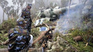 Imwe mu ndege yavumbuwe ku musozi wa Mount Kenya yahagamye mu biti.