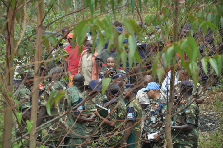 Ingabo za EJVM zisura aharasiwe abasirikare ba Kongo ku butaka bw'u Rwanda hafi ya Kanyesheja 2.