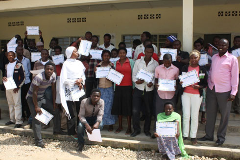 Intore zahawe certificats zigaragaza ko zitwaye neza.