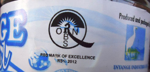 Inyange Industries ni rumwe mu nganda zo mu Rwanda zahawe ikirango cy