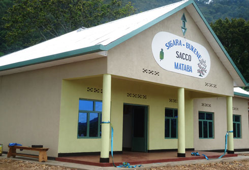 Inyubako ya SACCO-Umurenge yubatswe n'abaturage.