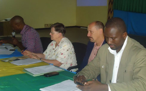 Itsinda ryaturutse mu ntara ya Rhenanie Palatinat n'ubuyobozi bw'akarere ka Ruhango mu nama yabahuje.