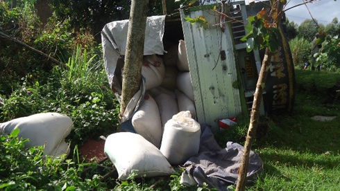 Iyi Fuso yarashwe yari yikoreye amasaka.