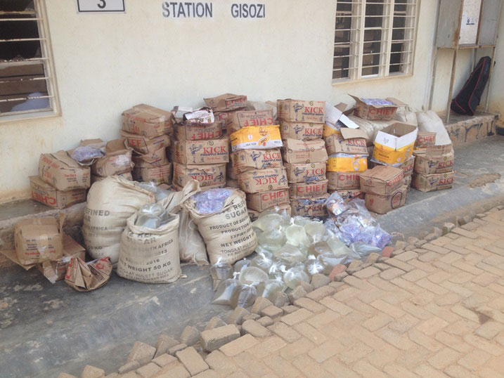 Izo nzoga zose zafashwe mu bihe bitandukanye zifite agaciro kagera kuri miliyoni 2,5 zamafaranga y