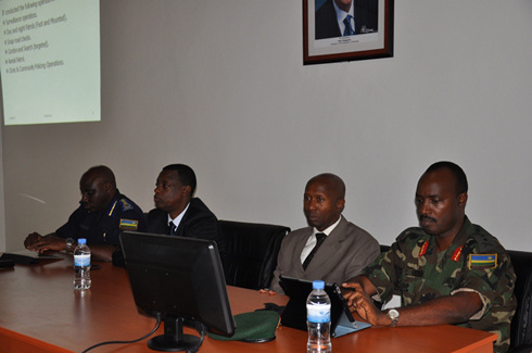 Abahagarariye inzego zishinzwe umutekano mu gihugu