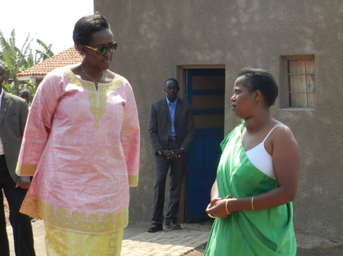 Kankundiye ubwo yasurwaga na Madamu Jeannette Kagame.