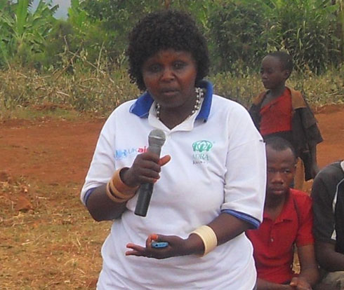 uKankwanzi Anastasie, umuhuzabikorwa w'Inama y'igihugu y'abagore mu murenge wa Gahara.