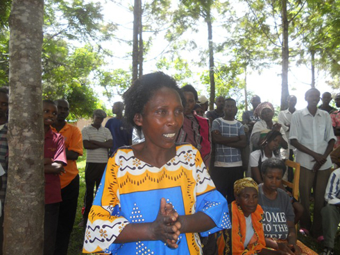 Kantama Clotilde umwe mu bahawe matola.