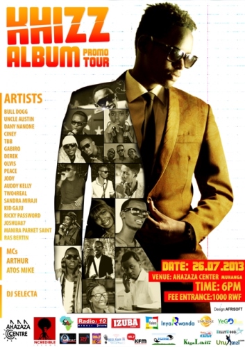 Ifoto Khizz akoresha mu kwamamaza igitaramo cye.