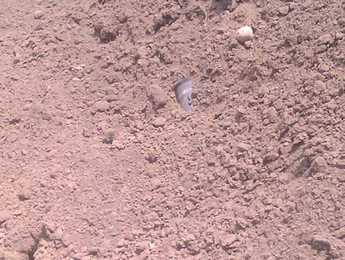 Kimwe mu bisasu byarashwe mu Rwanda bigahitanga Dusabimana na Muhoza.