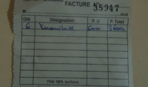 Ngo hari abacuruzi basigaye bandika ko umukiliya yanyoye Knowless ki nyemezabuguzi zabo