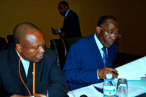 Intumwa za Leta ya Congo ziyobowe na Minisitiri w'Ububanyi n'amahanga.