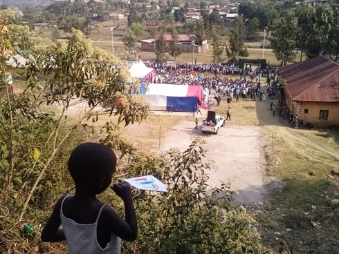 Kwamamaza FPR muri Bwishyura byabereye ahahoze urukiko rw'umurenge.