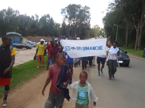 Les Onze du Dimanche yishimira insinzi.