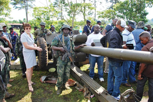 Zimwe mu ntwaro M23 yasize muri Congo.