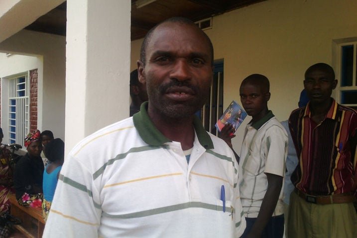 Major Ndayizeye Fulgence wahoze ari umurwanyi muri FDLR nyuma akaza gufata icyemezo cyo gutaha ku neza nawe yari mu mahugurwa.