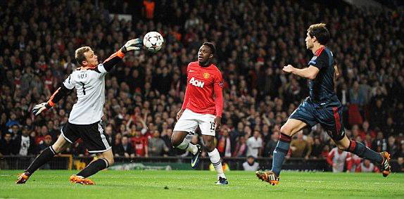 Manchester United yanganyije na Bayern Munich igitego 1-1 ku kibuga cyayo i Old Trafford.